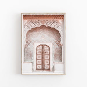 Moroccan Art Print, Instant Art, Boho Decor Door Print, Modern Minimalist Poster, Architecture Print, Arabic Door Printable Wall Art, Mosaic