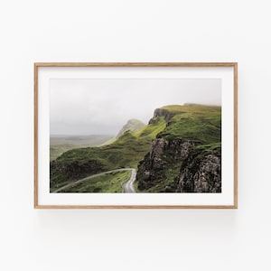 Scotland Art Print, Wild Nature, Wall Art Print, Modern Minimalist Poster, Printable Wall Decor, Scotland Travel, Horizontal Frame Art Print