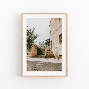 Tuscany City Print, Cityscape Wall Art, Photography Print, City View Art Square, Photo Poster, Italy  Room Decor, Tuscany Italy Photo Print
