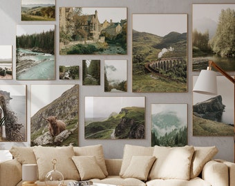 Nature Gallery Wall Art Set: Scotland & England Prints (Digital Download)