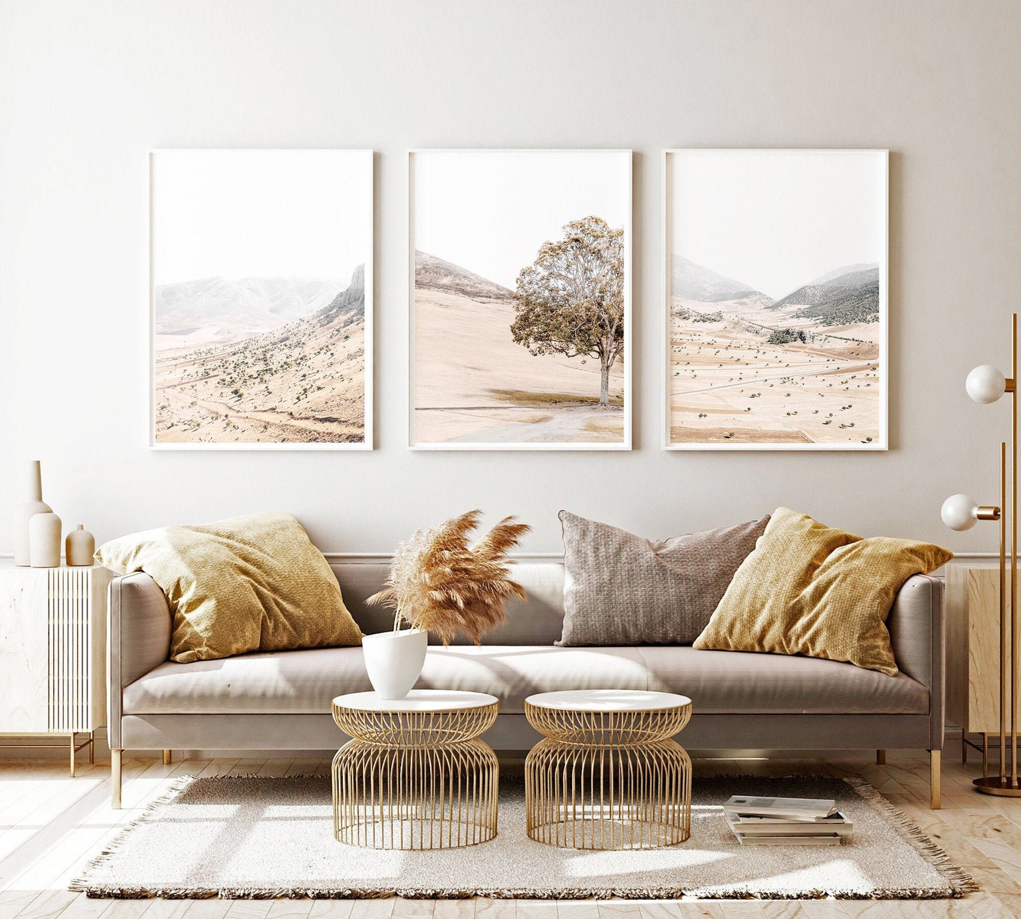 Nature Print Set of 3 Instant Art Landscape Art Print Etsy