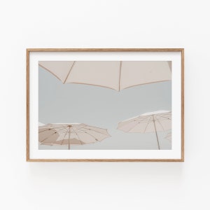 Umbrella Beach Print, Instant Art, Summer Beach, Coastal Decor, Printable Wall Decor, Photography Art, Beach Photography, Coastal Print