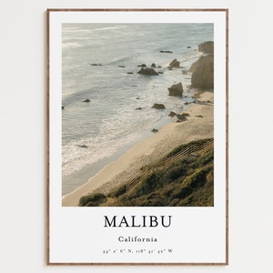 Malibu Print, Malibu Poster, California Wall Art, Malibu Art Print, Malibu Photo, California Photography, Malibu Travel Print, Malibu Beach