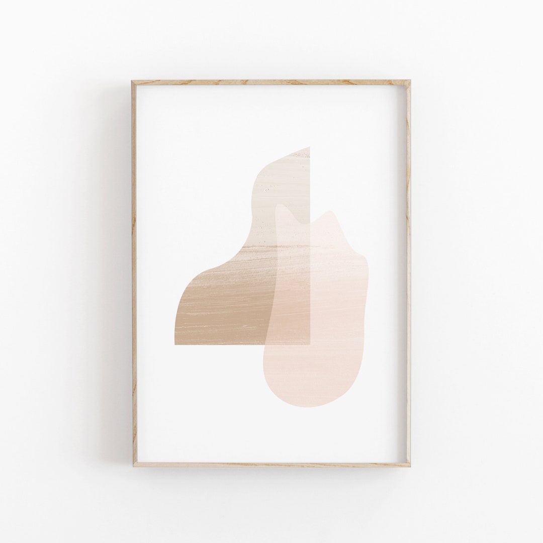 Beige Abstract Art Print: Modern Wall Decor (digital Download) - Etsy