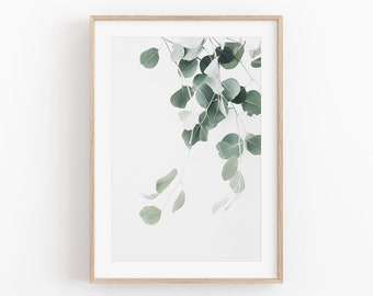 Eucalyptus Botanical Art Print: Minimalist Plant Poster (Digital Download)