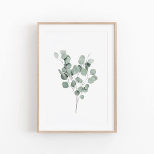 Eucalyptus Print, Instant Art, Eucalyptus Art Print, Floral Poster, Eucalyptus Wall Art, Printable Wall Decor, Floral Art Print, Farmhouse