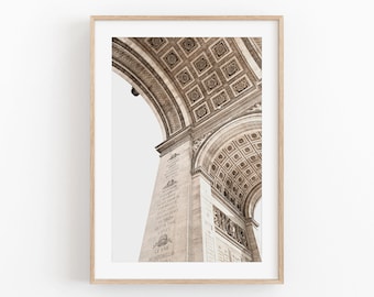Paris Photography Print: Beige France Cityscape (Digital Download)