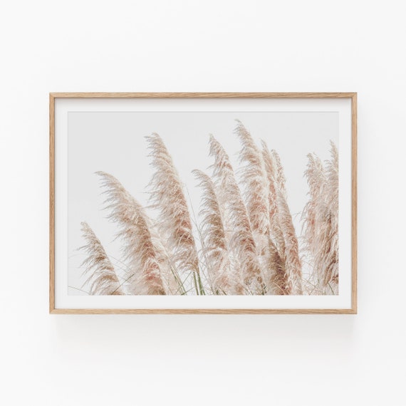 Farmhouse Art Print Pampas Grass Print Home Decor Grass Etsy