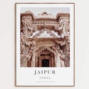 India Poster Print, Cityscape Wall Art, Photography Poster, Taj Mahal Print, Travel Poster, India Architecture Wall Art, Jaipur Rajasthan