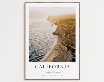 California Print, California Poster, California Wall Art, California Art Print, California Travel, California Photo, California Photography