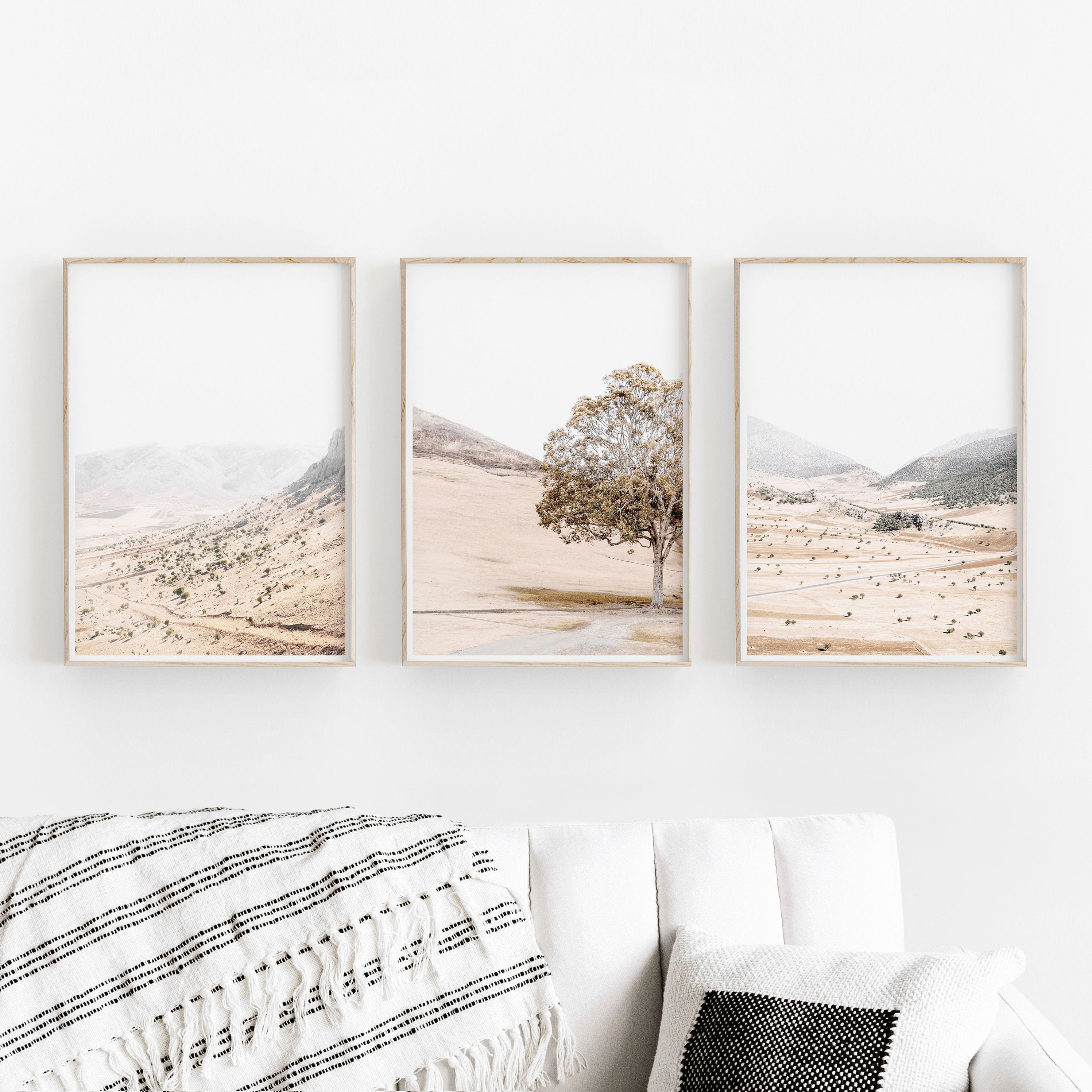 Nature Print Set of 3 Instant Art Landscape Art Print Etsy