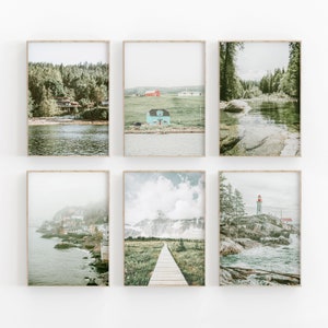 Canada Nature 6er Set, GalleryWall, Canada Wall Art, Travel Art Print, Canadian Wall Art, Canada Nature, Nordic Poster, Canada Lake Poster