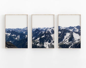 Mountain Print Set: Rustic Pine Tree Photography (Digital Download)
