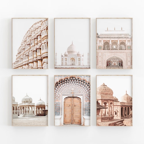 Printable India City Gallery Wall Set Taj Mahal Print India - Etsy