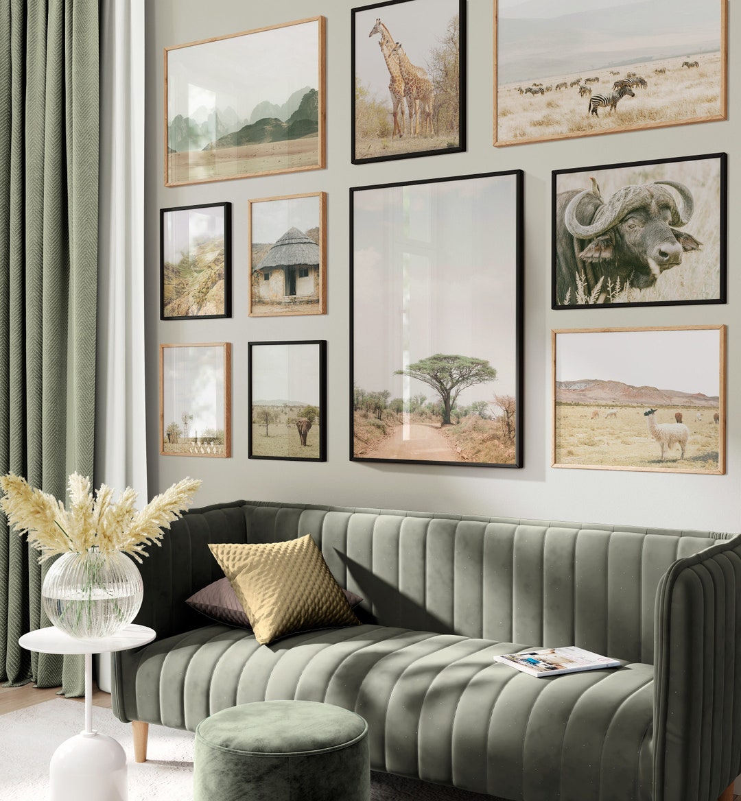 Gallery Wall Set of 10, Printable Wall Art, Neutral Gallery Wall
