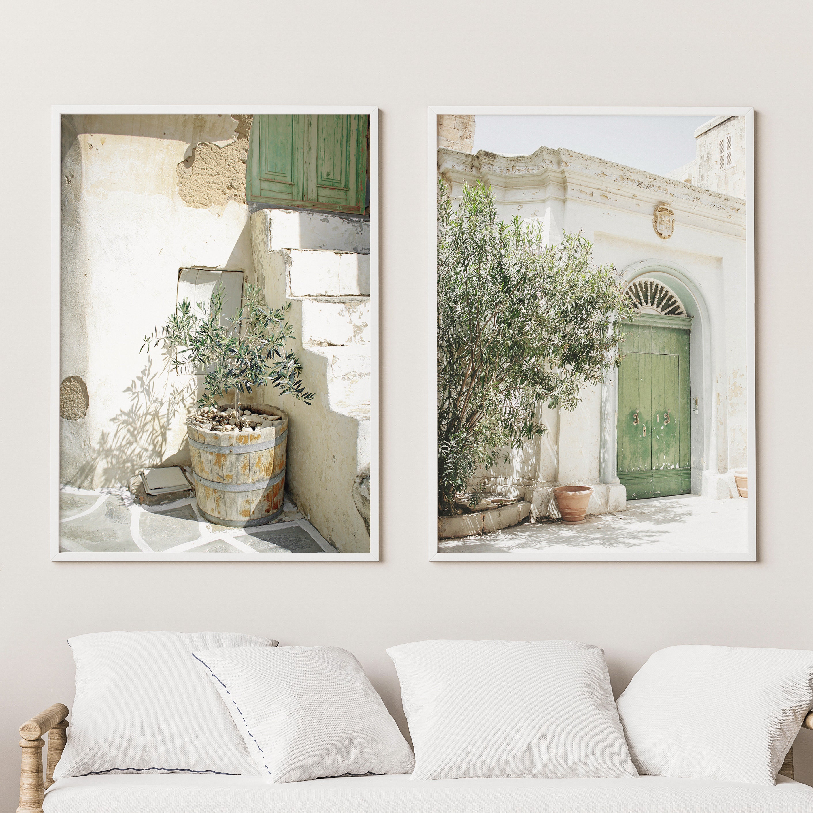 Italy Set of 2 Italy City Art Italy Wall Art Print Modern Etsy