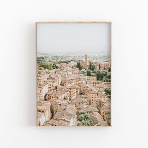 Toscane City Print, Cityscape Wall Art, Tirage photographique, City View Art Square, Affiche photo, Italie Room Decor, Toscane Italie Photo Print image 2
