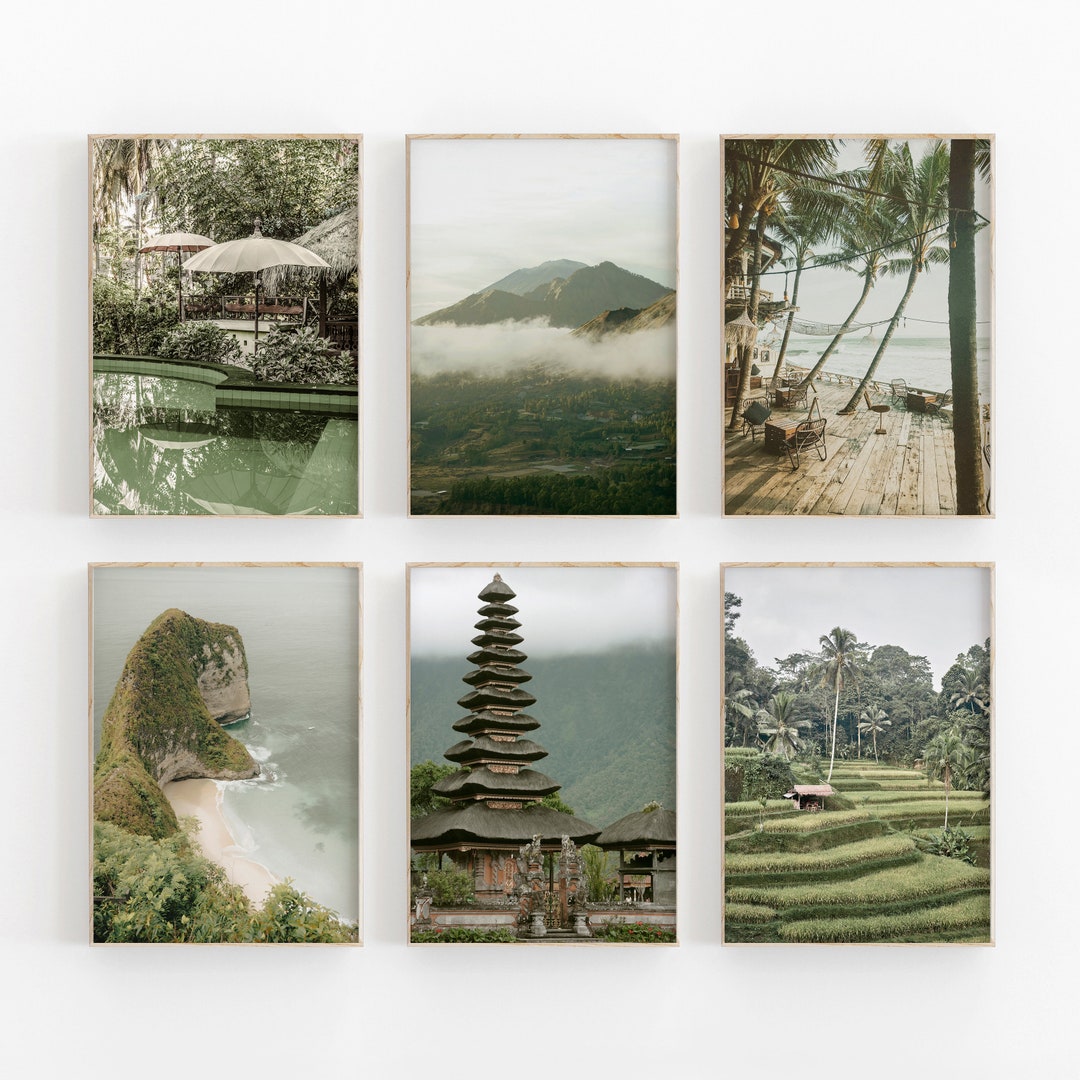 Bali Gallery Wall Art Bali Print Indonesian Art Print Etsy