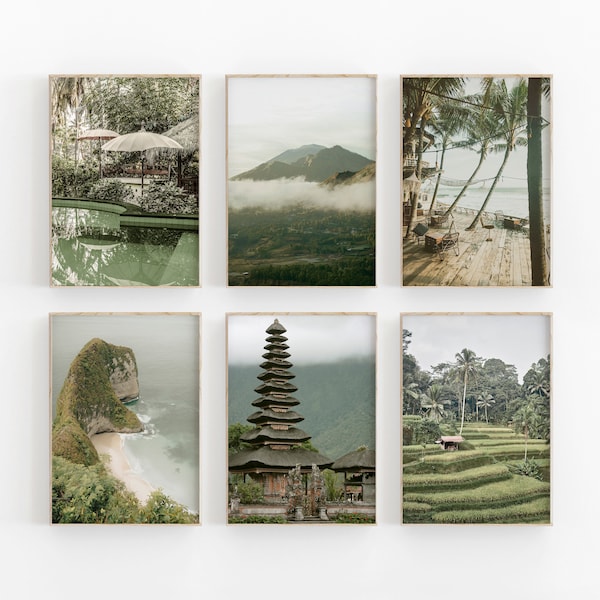 Bali Gallery Wall Art, Bali Print, Indonesian Art Print, Indonesia Wall Art, Landscape Art Print, Landscaper Print, Nature Art, Bali Poster