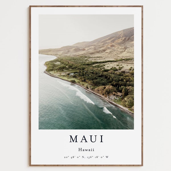 Maui Print, Hawaii Maui Wall Art, Maui Poster, Maui Photo, Maui Wall Décor, Hawaii, USA, United States, North America, Hawaii Island