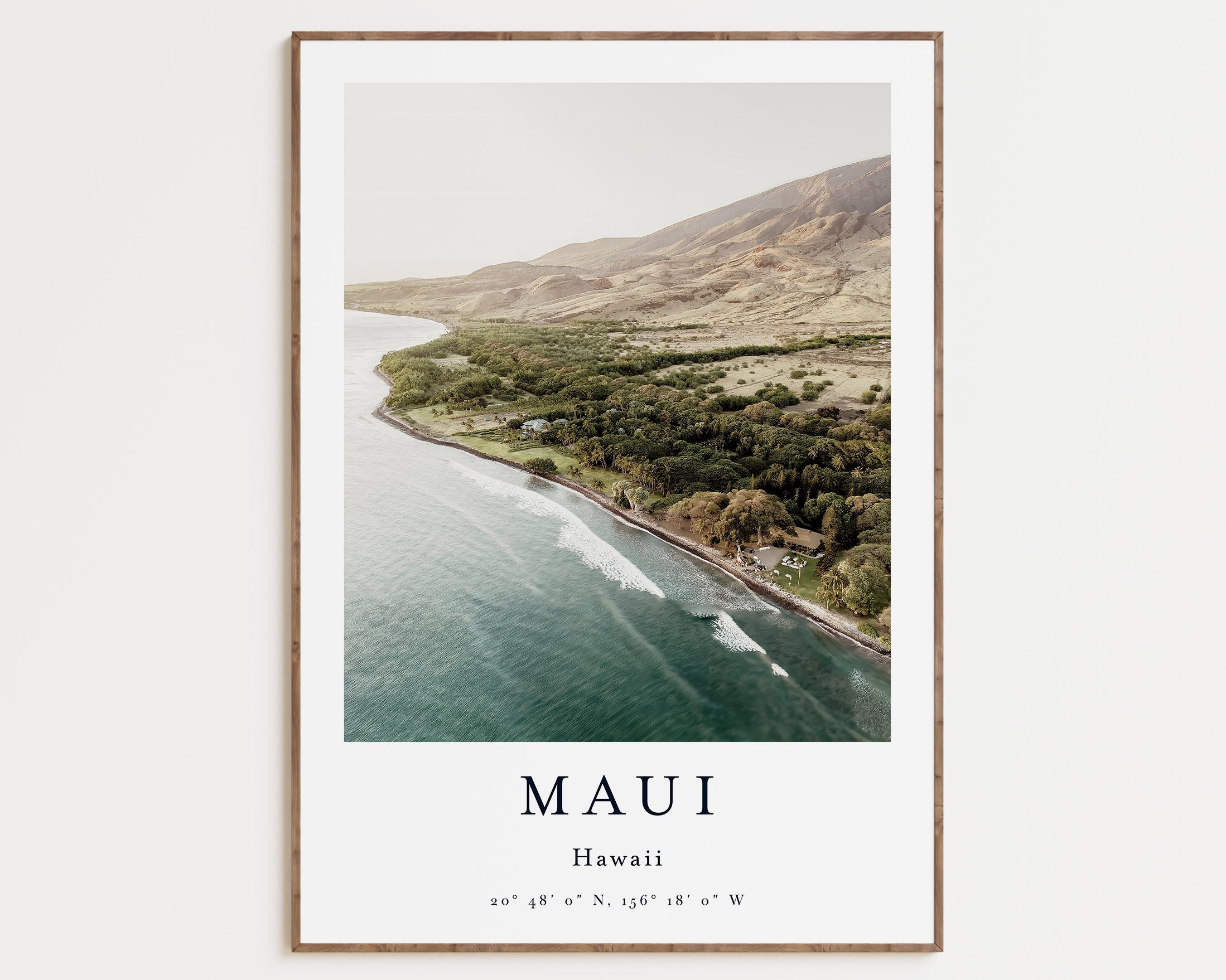  Maui Print Black And White Ocean, Maui Wall Art, Maui Poster,  Maui Photo, Maui Wall Décor, Hawaii, U Art Wall Decoration Poster Family  Bar Restaurant Garage Cafe Art Sign Gift 20x30inch(50x75cm)