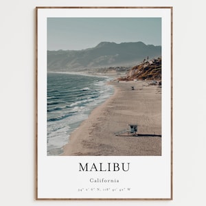 Malibu Print, Malibu Poster, California Wall Art, Malibu Art Print, Malibu Photo, California Photography, Malibu Travel Print, Malibu Beach