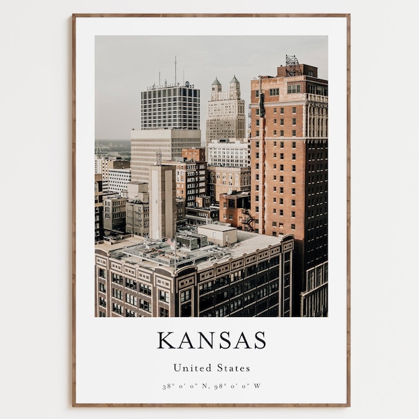 Kansas Poster Etsy