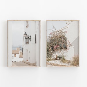 Spain Set of 2, Spain City Art , Spain Wall Art Print, Modern Minimalist Poster, City Photography, Home Decor Altea, Spain Villa, Boho Print