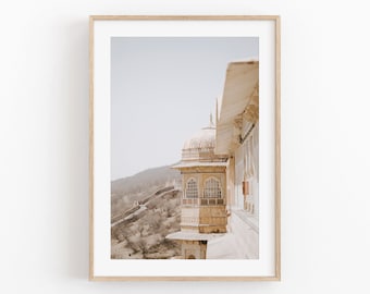 Moroccan Door Art Print: Boho Architecture Poster (Digital Download)