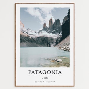 Patagonien Kunst Poster, Instant Art, Patagonien Wandkunst, modernes minimalistisches Poster, druckbare Wanddekoration, Natur Wandkunst, Natur Kunstdruck