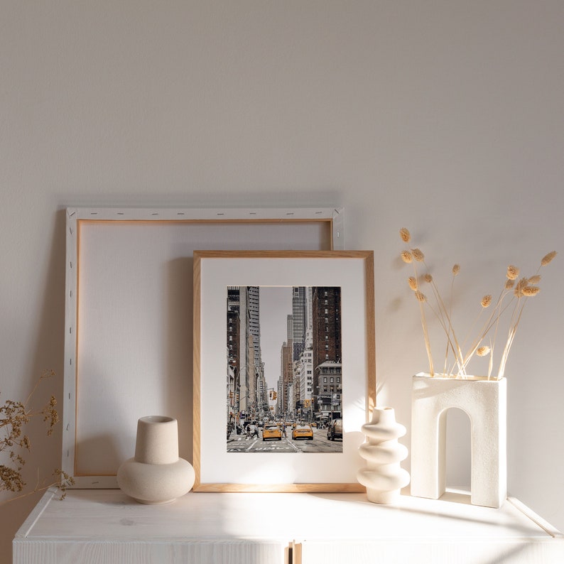 New York Print, Empire State Building New York, Cityscape Wall Art, City View Art Square, Photo Poster, Home Decor, Manhattan Wall Art image 4