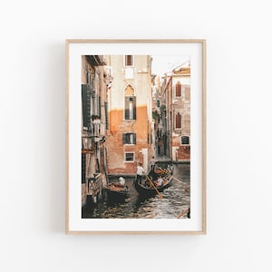 Italy City Print, City scape Wall Art, Photography Print, City View Art Square, Photo Poster, Italy Living Room Decor, Venice Gondola, Photo