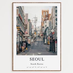 Zuid-Korea print, Zuid-Korea poster, Wall Art Print, Zuid-Korea foto, digitale kunst print, Home decor poster, Soauth Korea Travel print