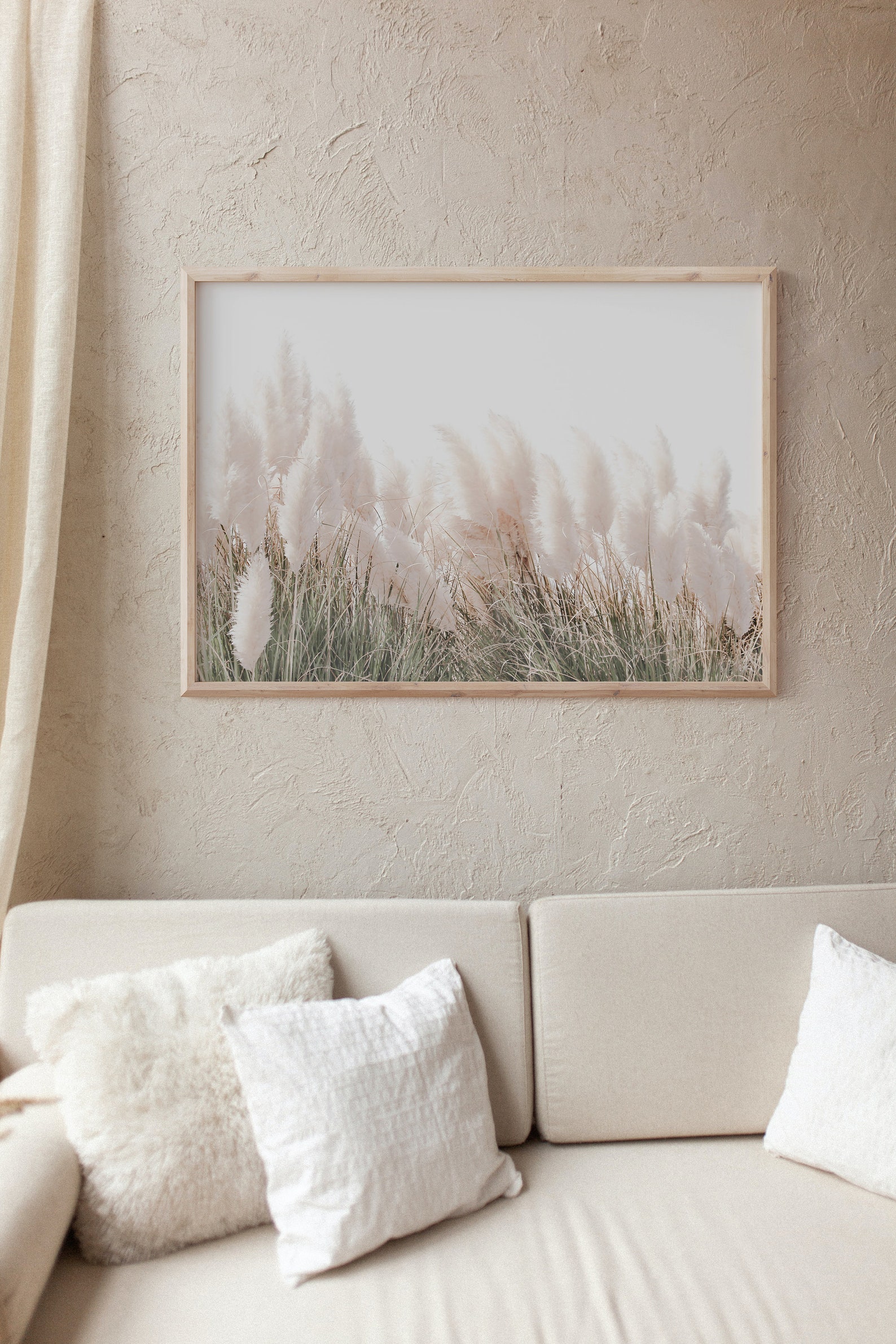 Farmhouse Art Print Pampas Grass Print Home Decor Grass Etsy