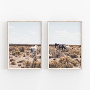 Horses Print Set of 2, Instant Art, Animal Art Print, Desert Photography Print, Printable Wall Decor, Photography, Desert Wall Art