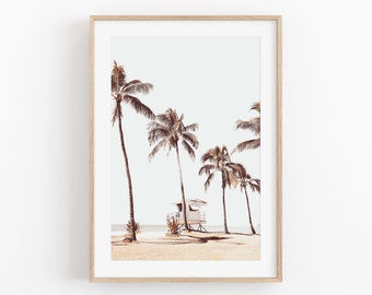 Palm Tree Art Print, Instant Art, Tropical Art Print, Modern Minimalist Poster, Palm Photo Poster, Tropical Wall Art, California Palm Tree