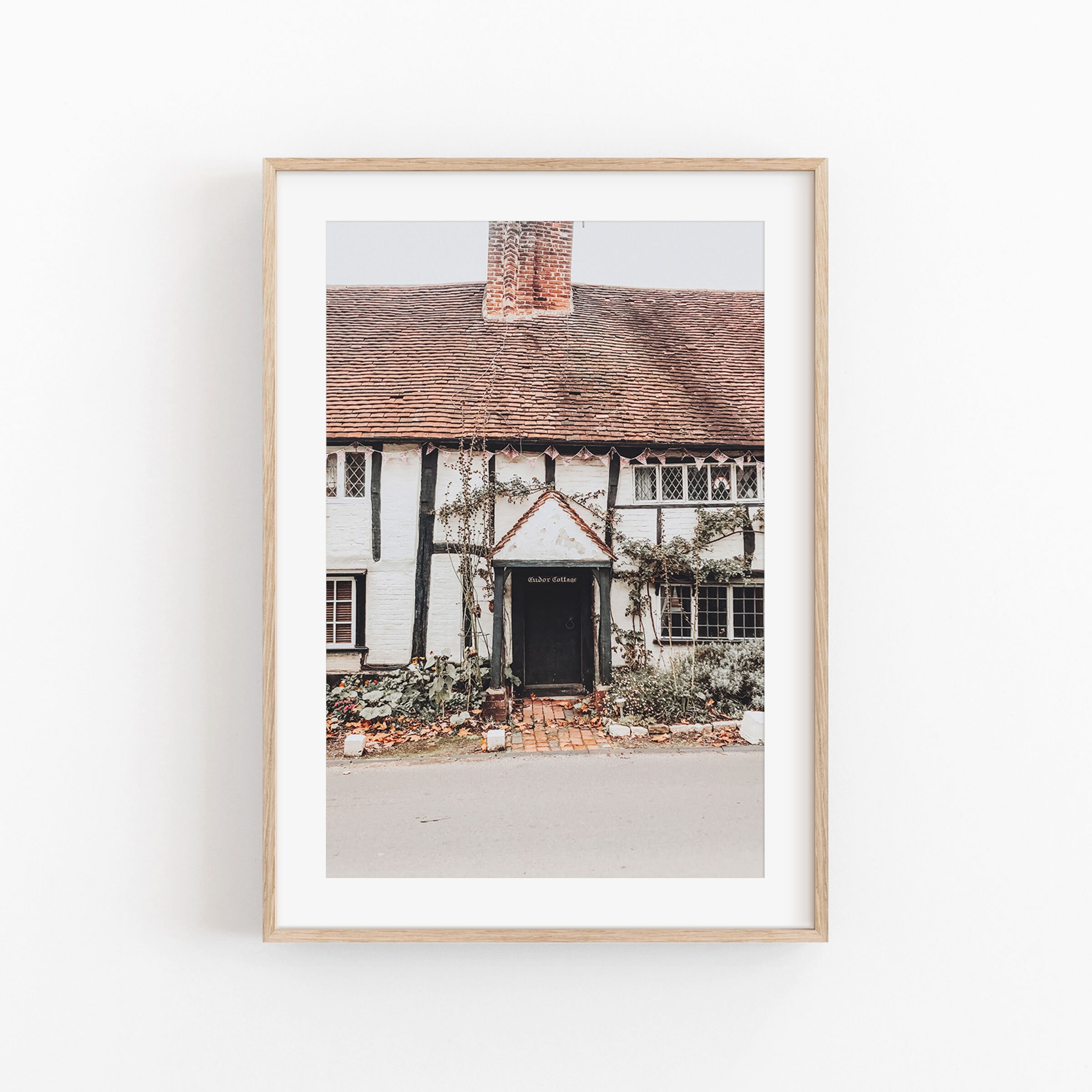 Old House Print, City scape Wall Art, Holiday Vacations, Old Kiln Lane, Photo Poster, Ebgland Decor Print, England Old House, Architecture