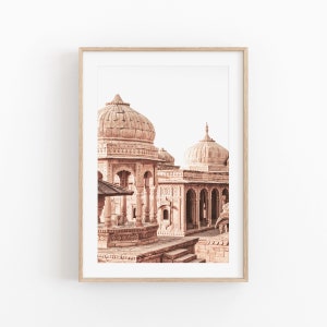 India City Print, Cityscape Wall Art, Photography Art, City View Art Square, Photo Poster, Home Decor India Poster, India Wall Art