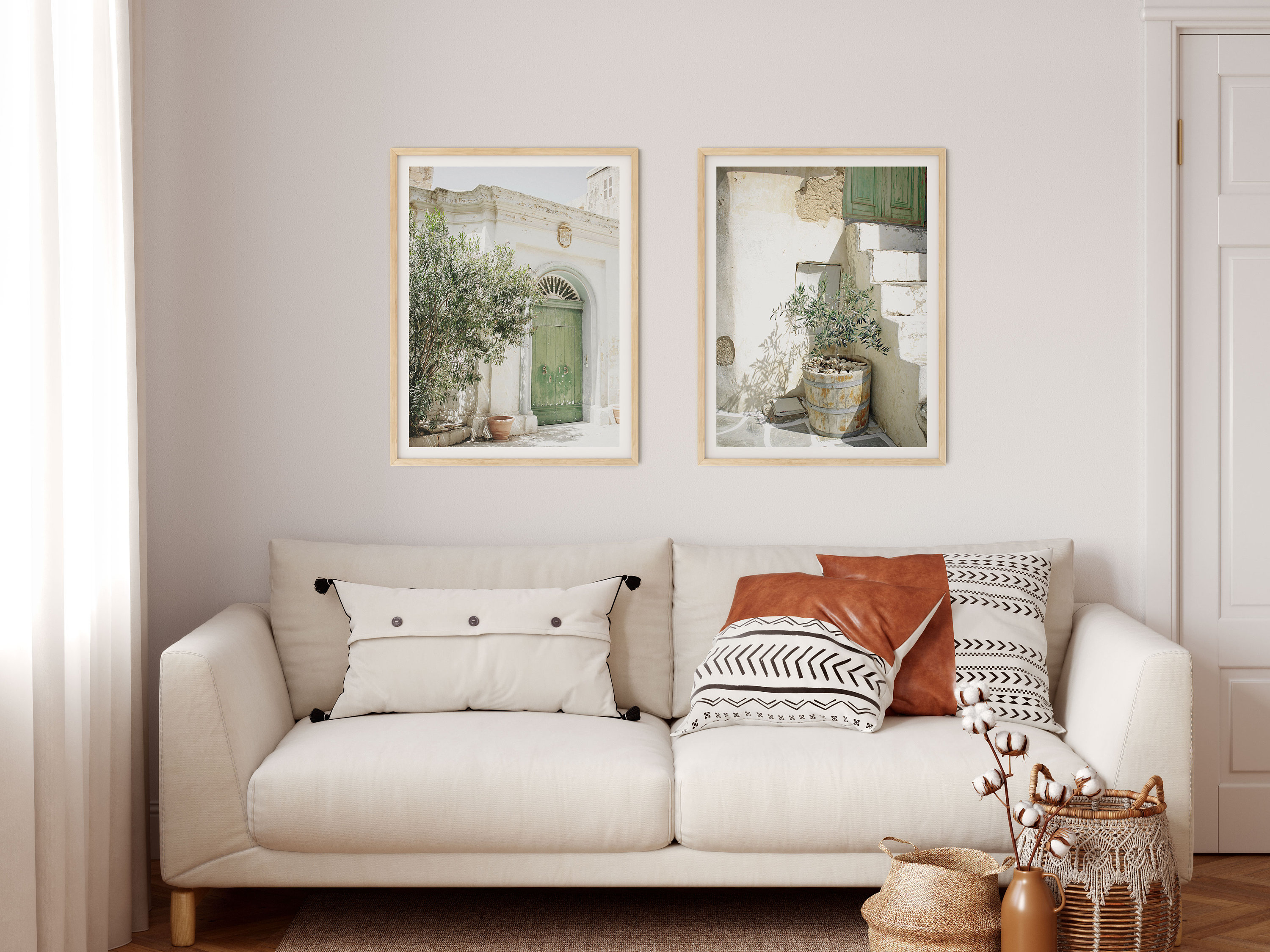 Italy Set of 2 Italy City Art Italy Wall Art Print Modern | Etsy