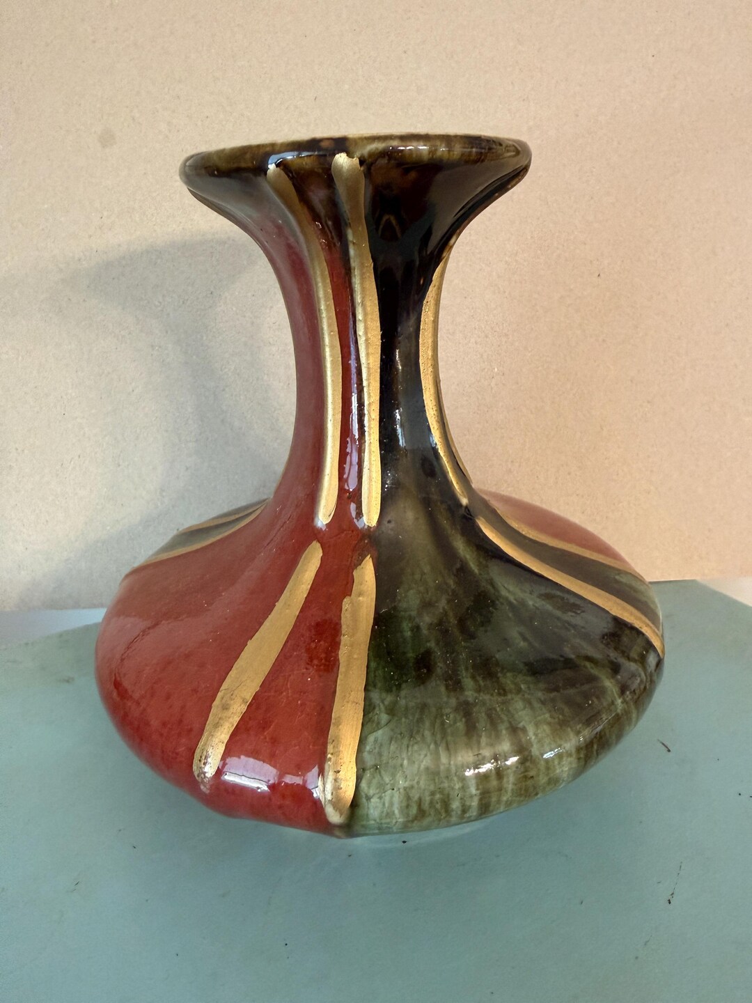 Vintage Studio Pottery Vase | Mid Century Art | Boho Home Decor ...