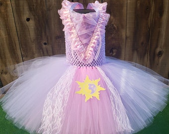 Rapunzel Tutu Dress , Tangled Tutu Dress