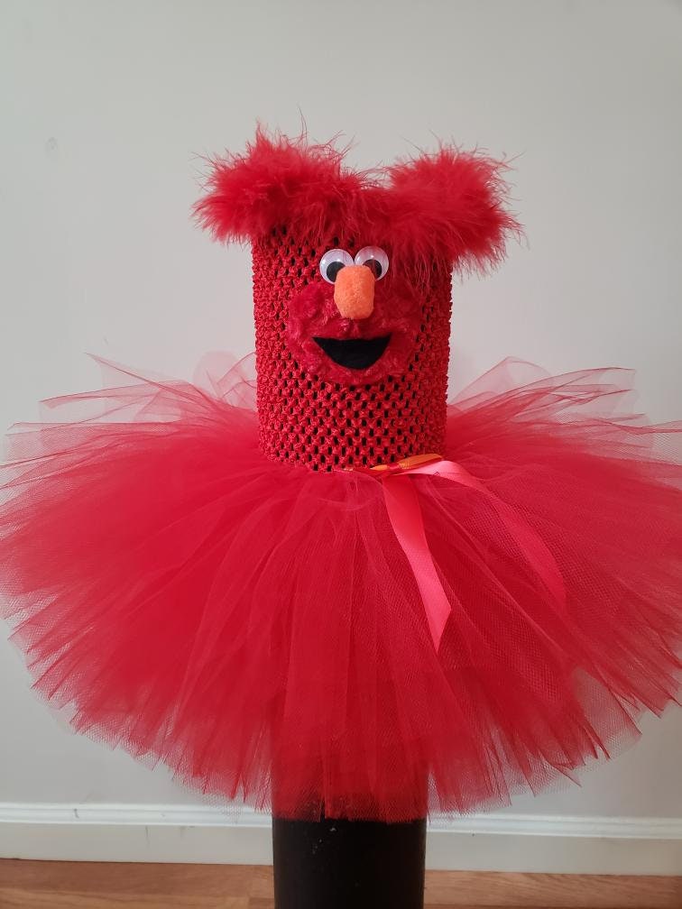 elmo birthday dress Elmo Personalized Birthday Girl Outfit main image 1