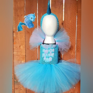 Raya and the Last Dragon Tutu Dress; Sisu Dragon