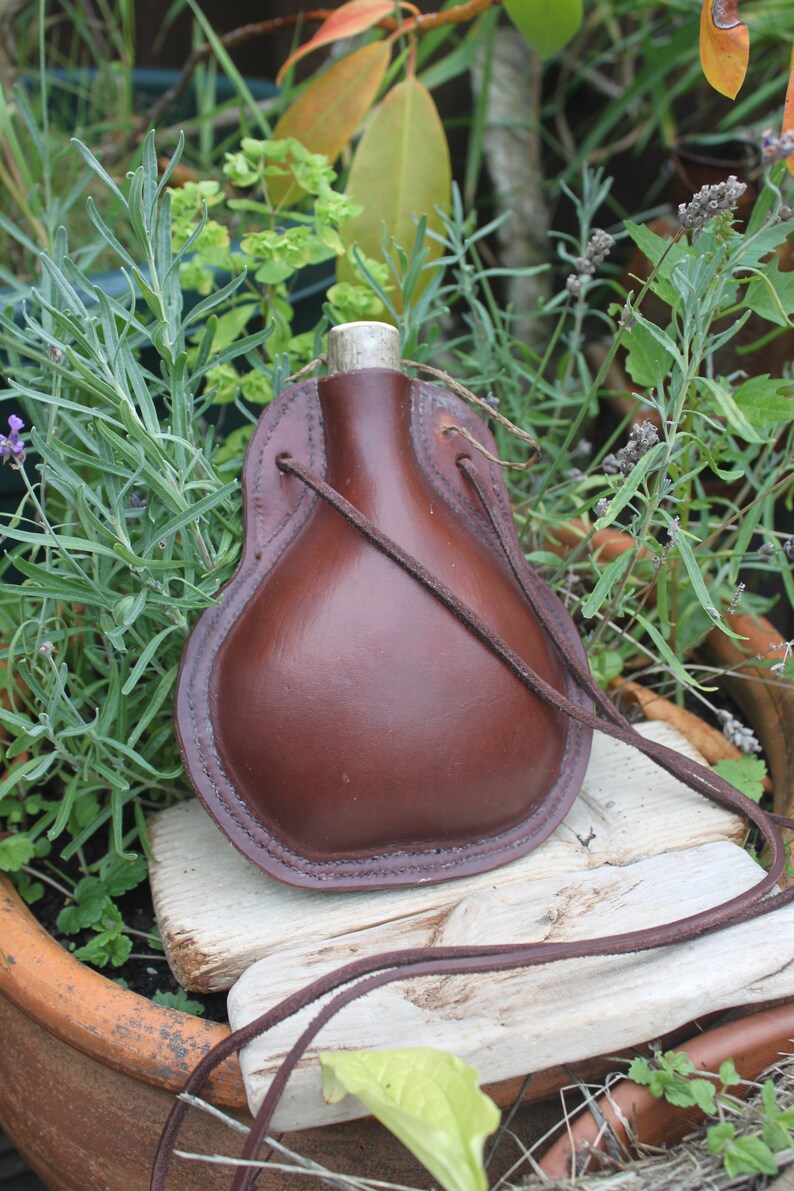 Leather Water Bottle Etsy