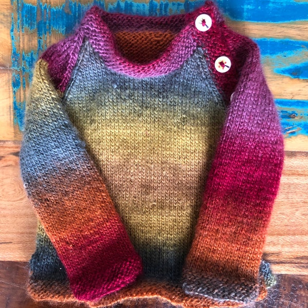 Handmade knitted tree baby jumper (3 months - 7 yrs)