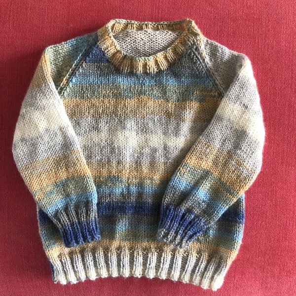 Handmade knitted light jumper ( 6 months to 8 years)