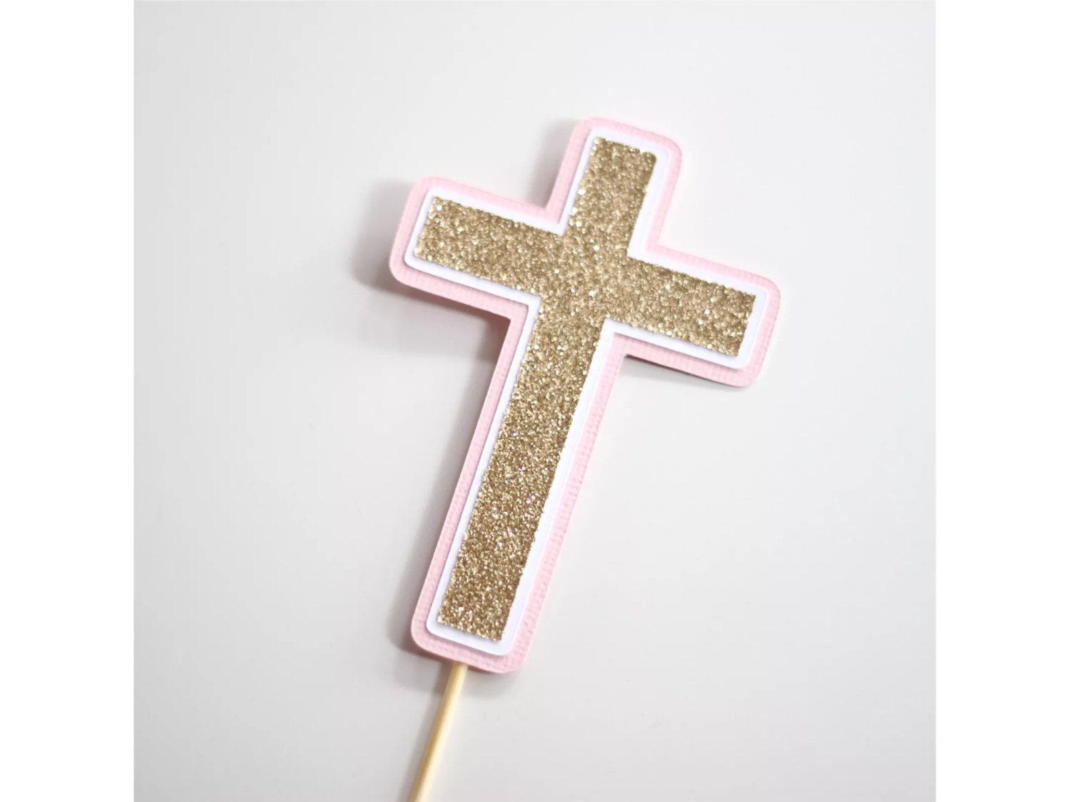 Christening Baptism Cross Cake Topper 