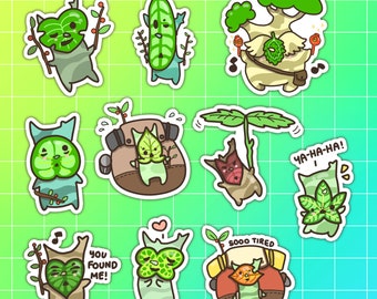 Zelda Korok Pals Sticker Set Korok Sticker Set Breath of the Wild Tears of the Kingdom Adorable Korok Art Zelda Game Sticker Video Game Art