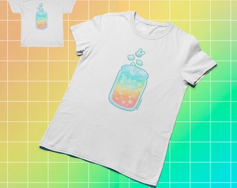 Animal Soda Shirt Rainbow Soda Tee Soda Lover Gift Kawaii Soda Shirt Colorful Soda Shirt Kawaii Fashion Gift Rainbow Soda Shirt