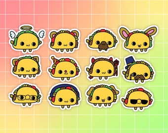 Taco Variety Sticker Set